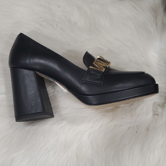 Y2k Valentino Rosalinda Black Platform Slipon with Gold Logo - Picture 8 of 16